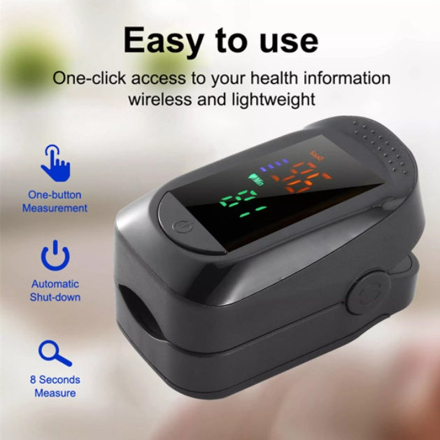 A2 Fingertip Pulse Oximeter Blood Oxygen Saturation Meter SPO2 PR Meter Heart Rate Monitor