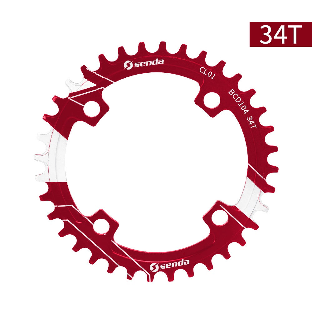 Chainring Mountain Bike Chainring Disc Oval Disc 104bcd 34t 36t 38t