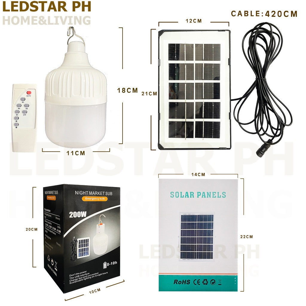 Solar LED Portable Solar Energy Panel Lighting System Camping Bulbs Lamp OUTDOOR LOGHTS