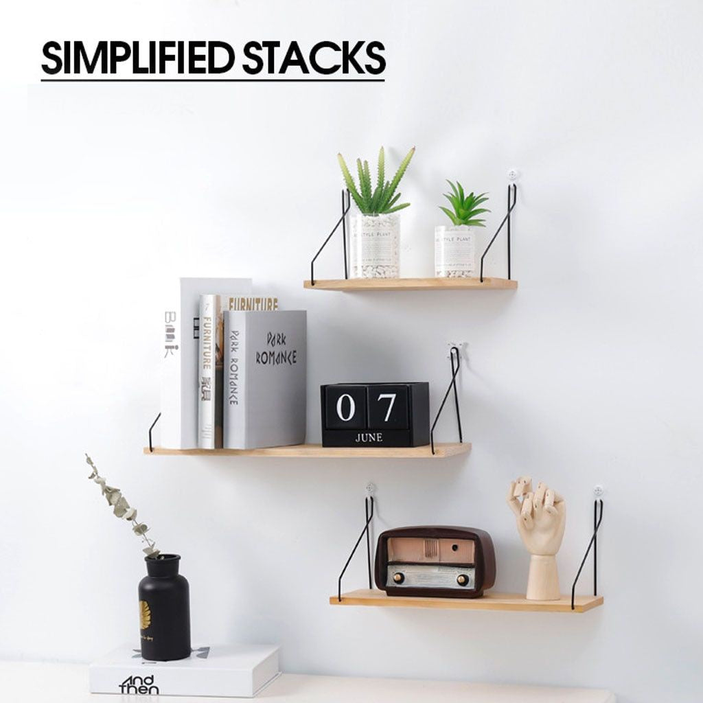 Nordic Wooden Wall Shelf Solid Wood Partition Living Room Porch Wall Bedroom Wall Storage