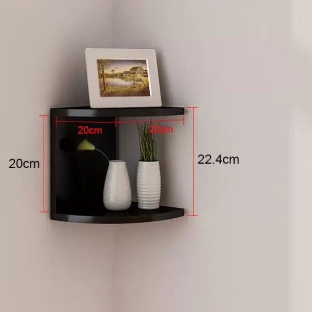 Wall Shelf Minimalist Floating Wall Mount Corner Shelves Storage Rack Solid Wood Book shelf Decorate