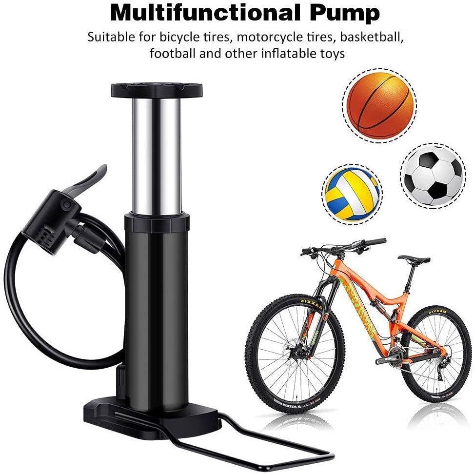 Senda Bike Pump Bicycle Foot Pump Mini Portable High Pressure Floor Inflator Tire Air Pump