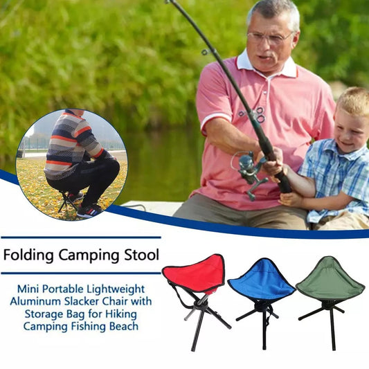 Outdoor portable folding triangle stool foldable chair