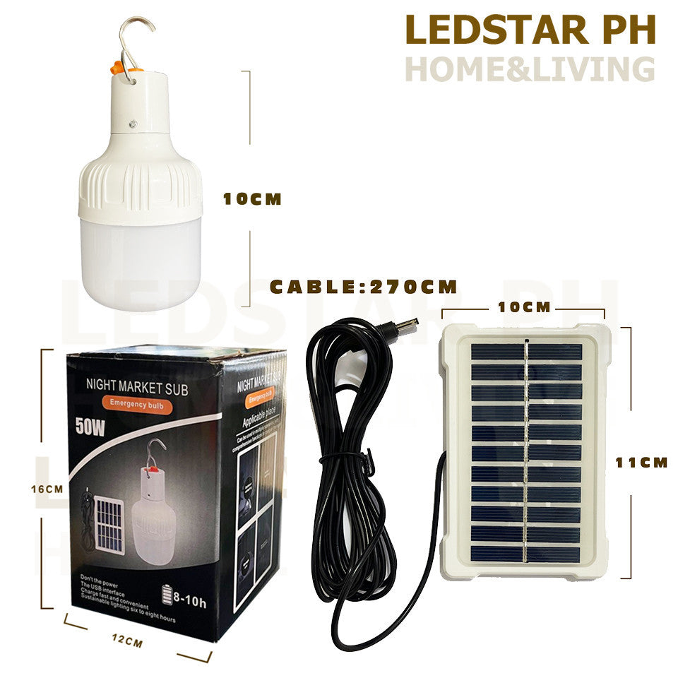 Solar LED 50W Portable Solar Energy Panel Lighting System Camping Bulbs Lamp OUTDOOR LOGHTS