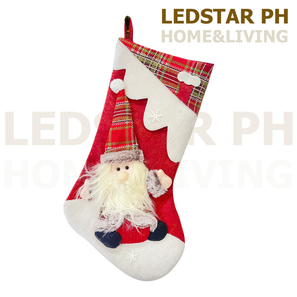 LEDSTAR Christmas Pendants 50CM Santa Claus Deer Snowman Decorative Socks