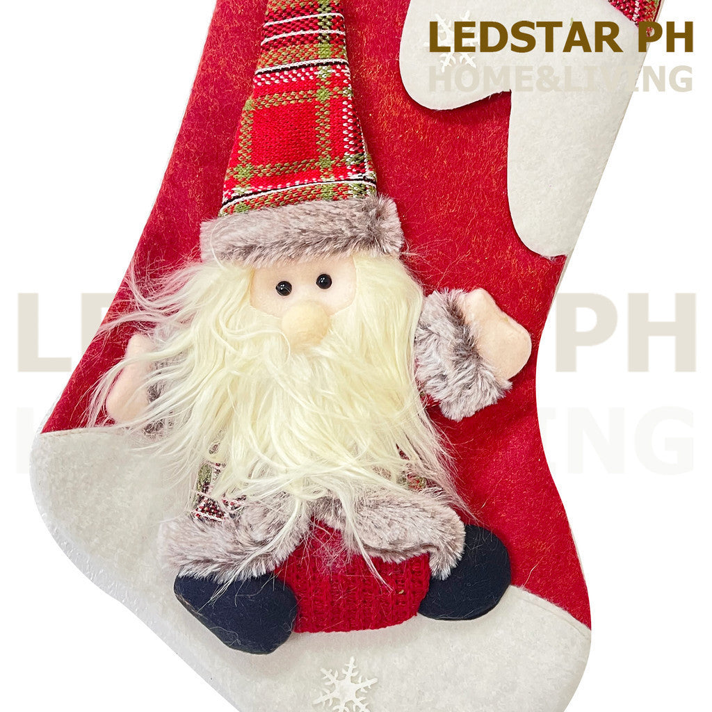 LEDSTAR Christmas Pendants 50CM Santa Claus Deer Snowman Decorative Socks