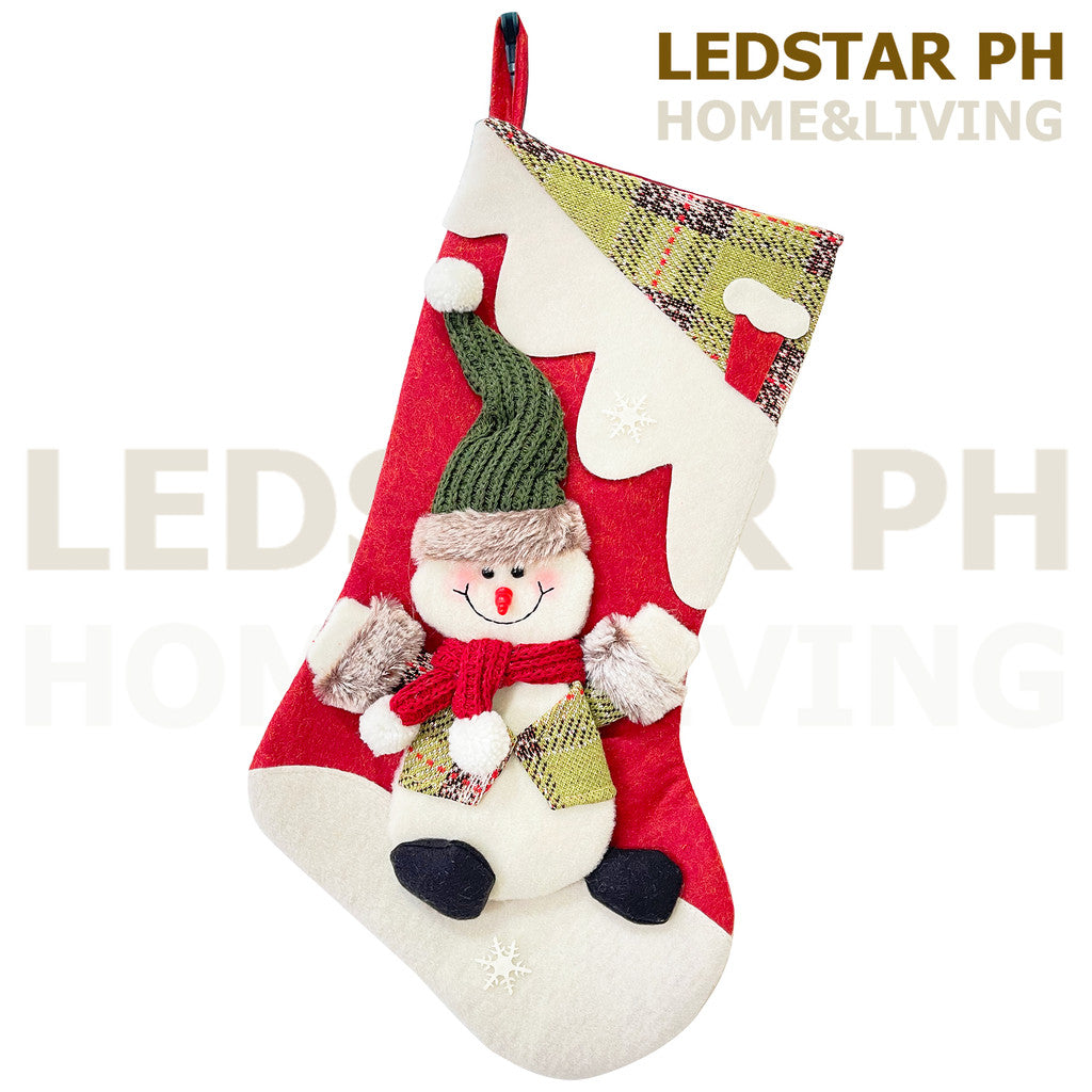 LEDSTAR Christmas Pendants 50CM Santa Claus Deer Snowman Decorative Socks